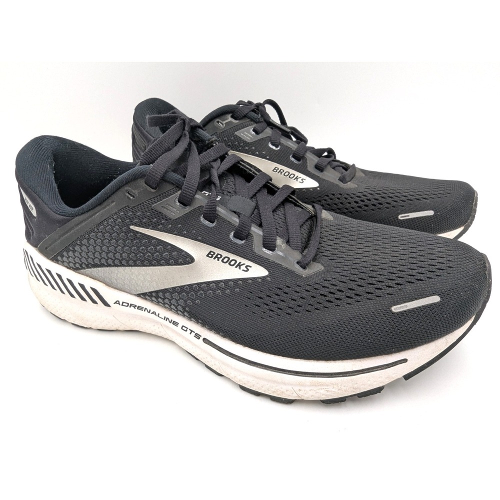 Brooks Adrenaline GTS 22 Womens Size 11.5 B Running Shoes Black 1203531B043